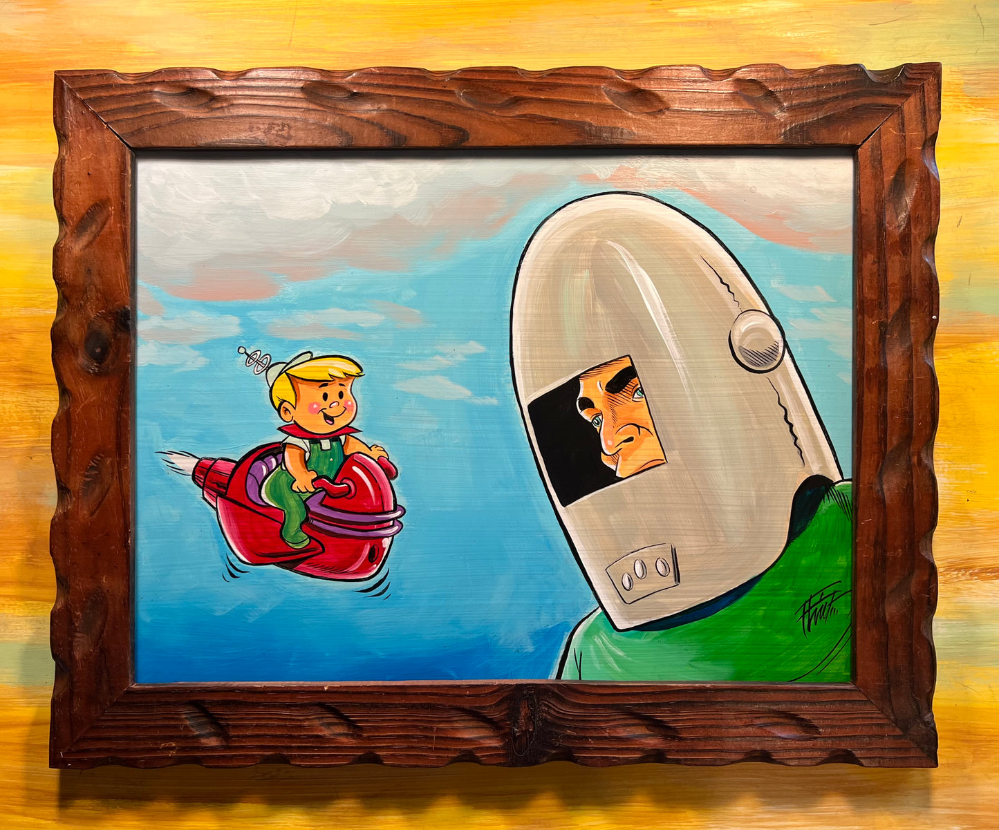 Flint Elroy Visiting the Gemini Giant