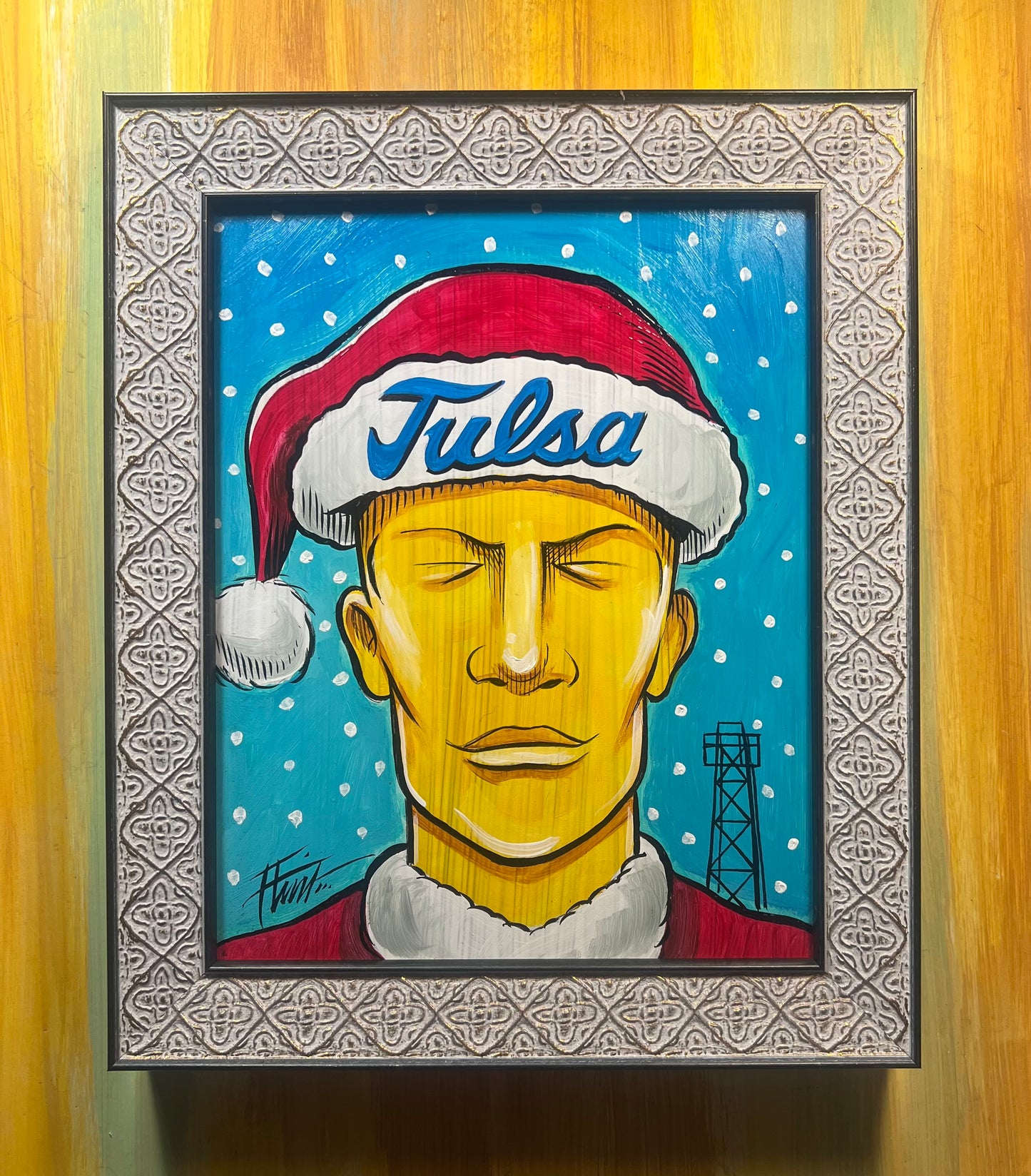 Flint Tulsa Santa Driller 10” x 12”