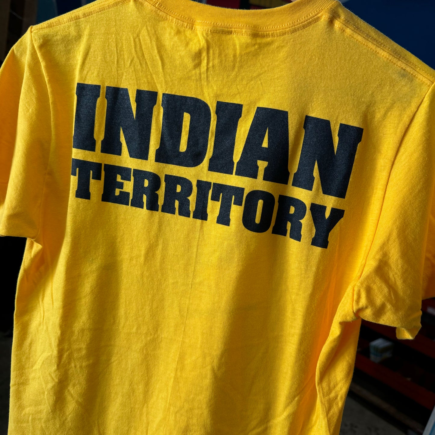 Crazy Eagle Media Indian Territory Tee Gold