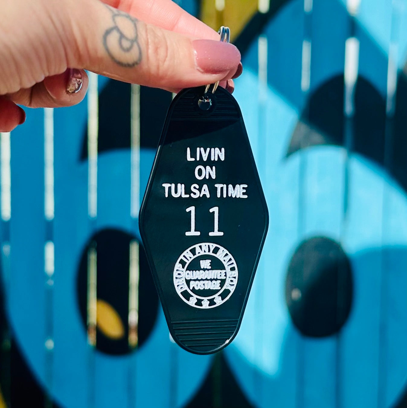 Livin on Tulsa Time Motel Key Tags