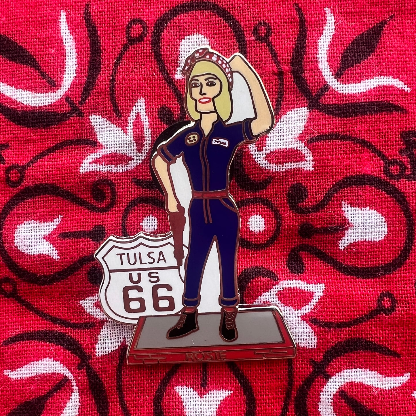 Rosie Metal Lapel Pin