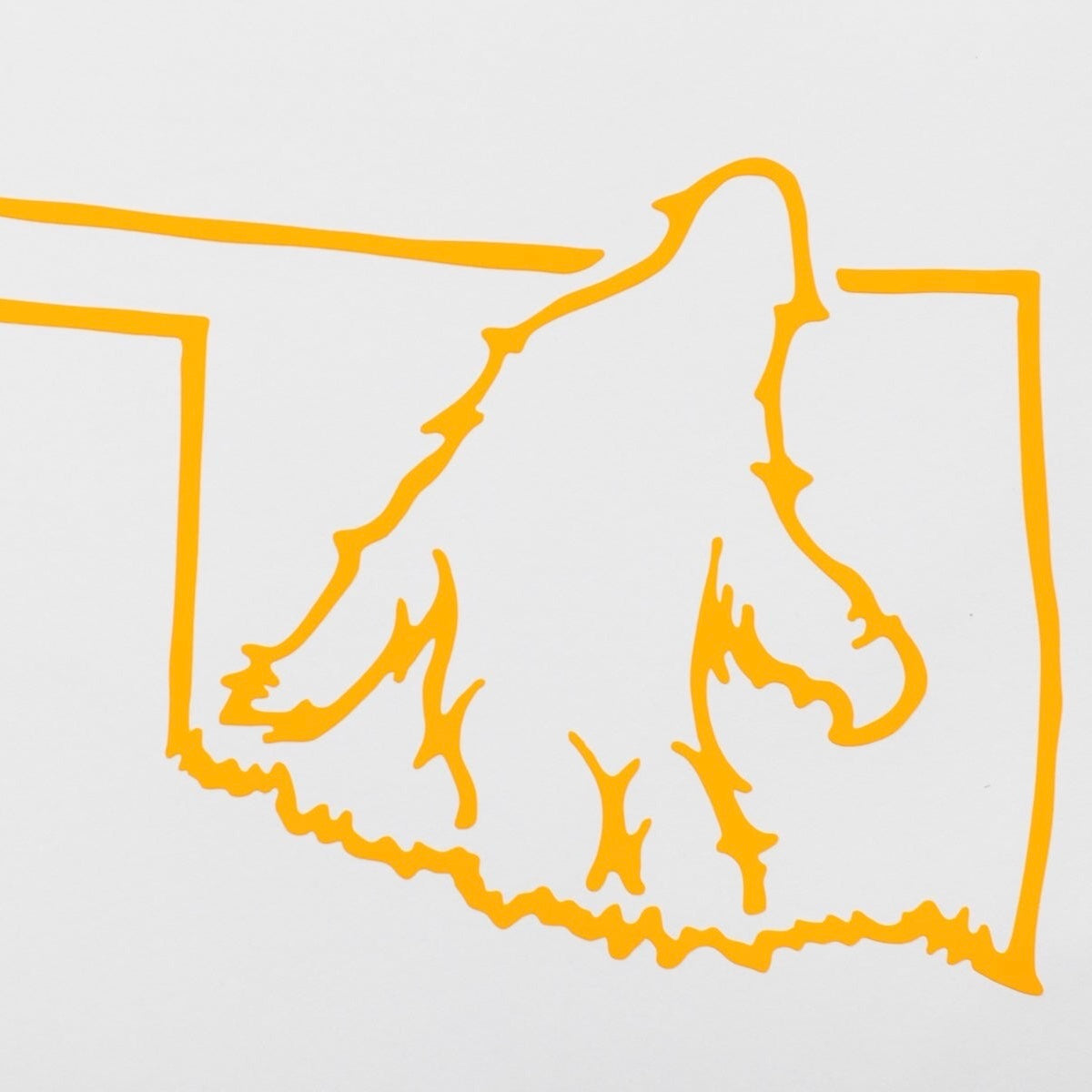Bigfoot Oklahoma Window Sticker