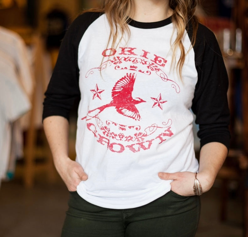 Okie Grown Baseball Tee