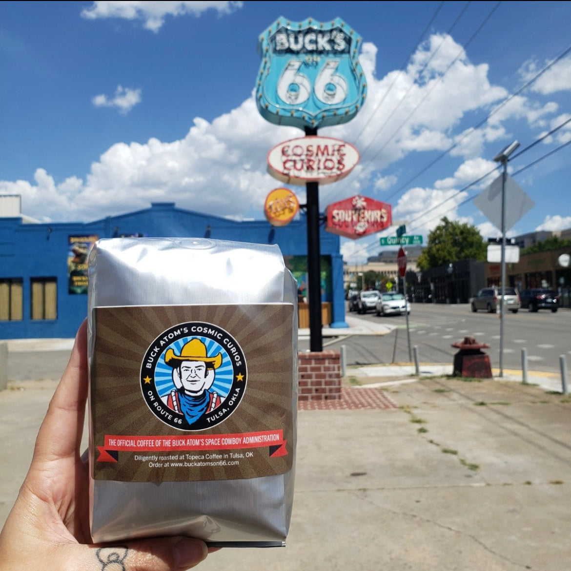 Buck Atom’s Cosmic Coffee