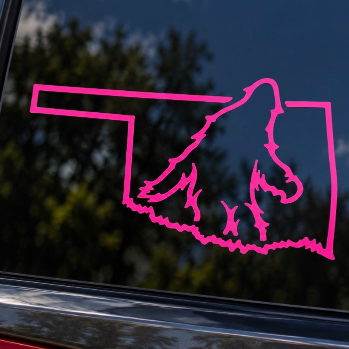 Bigfoot Oklahoma Window Sticker