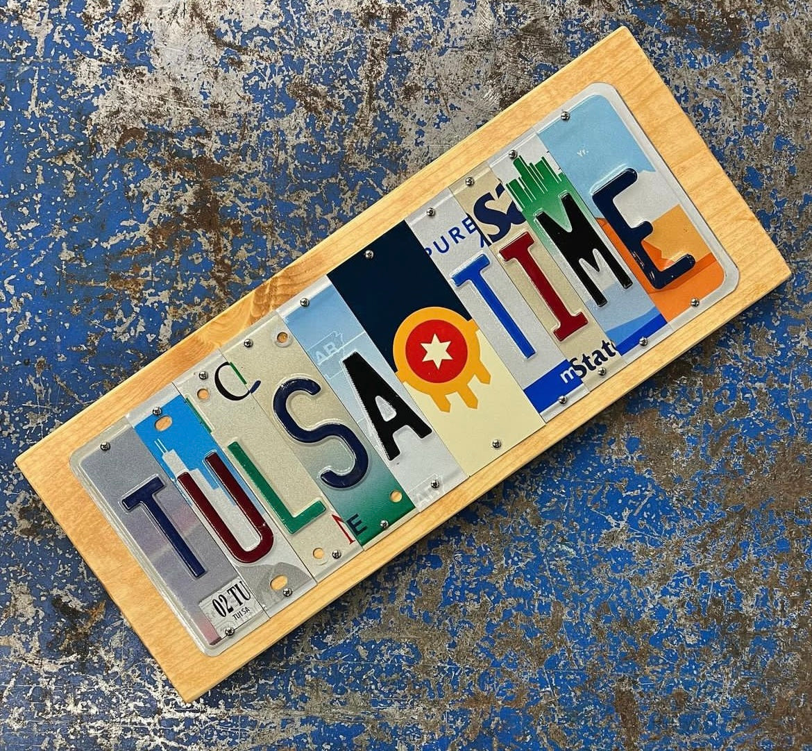 Tulsa Time plates2sign