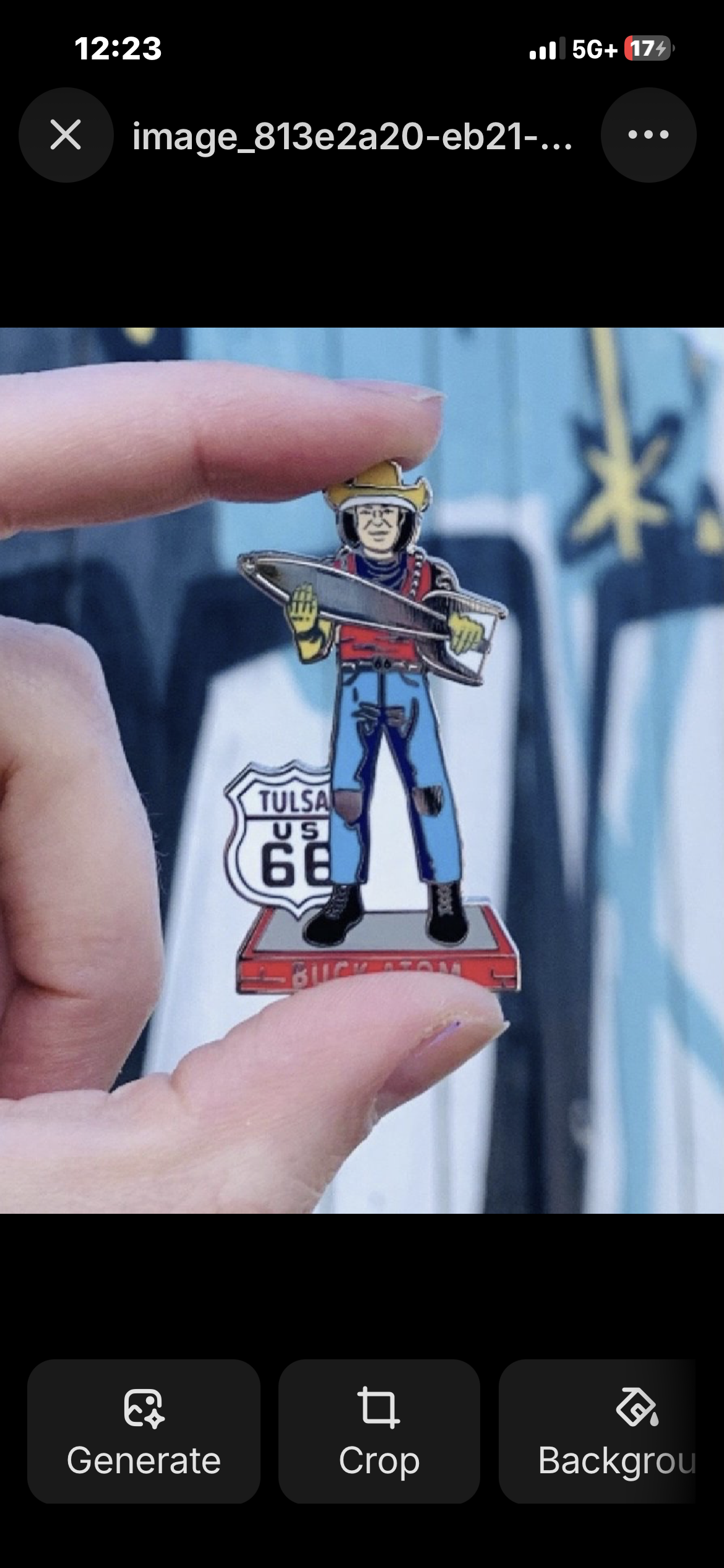 Buck Atom Metal Magnet