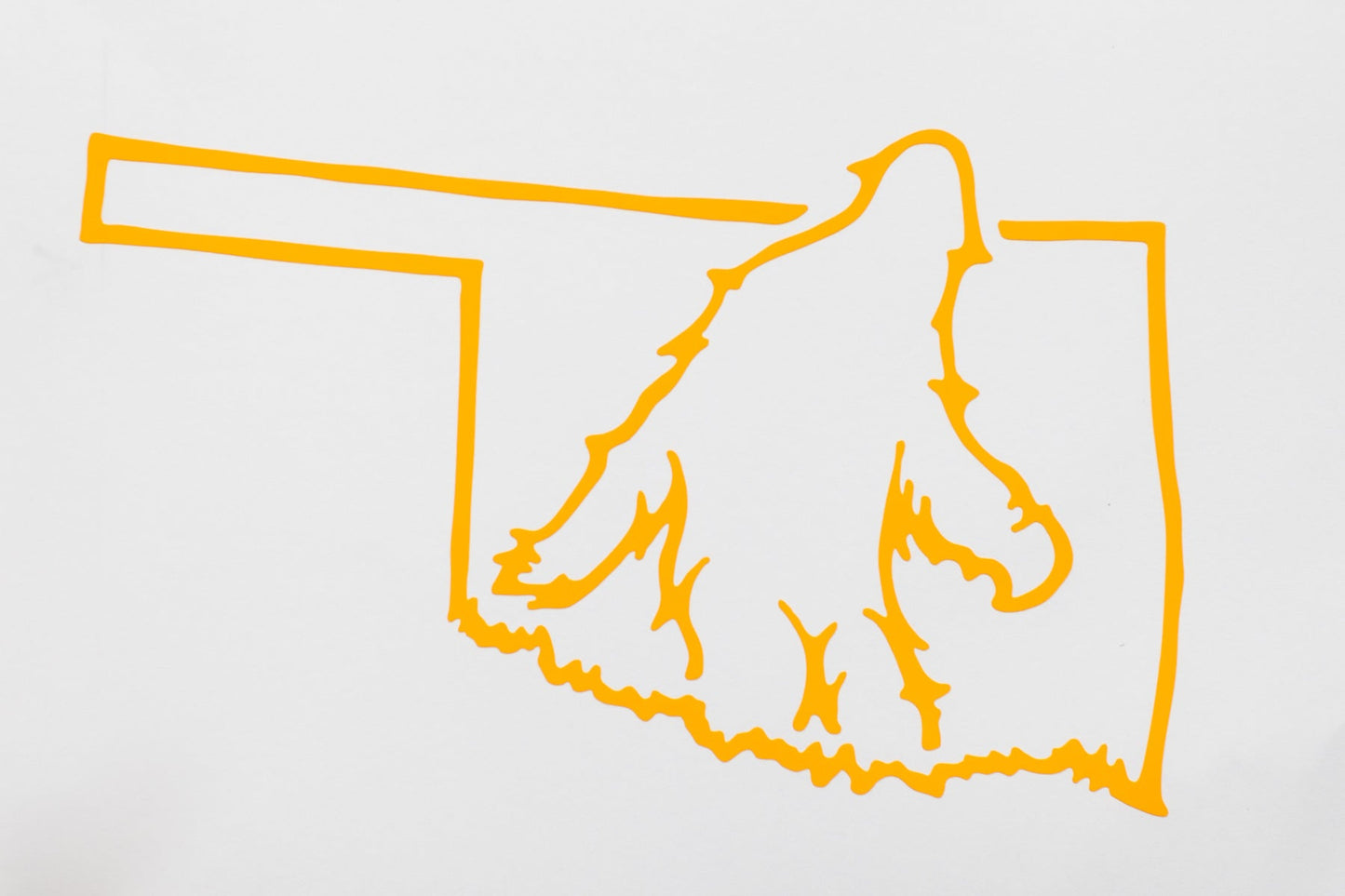 Bigfoot Oklahoma Window Sticker