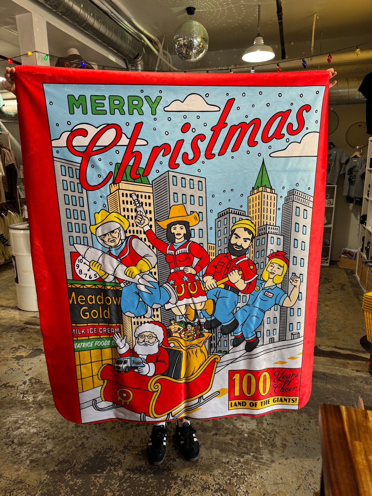 Land of the Giants Holiday Blanket