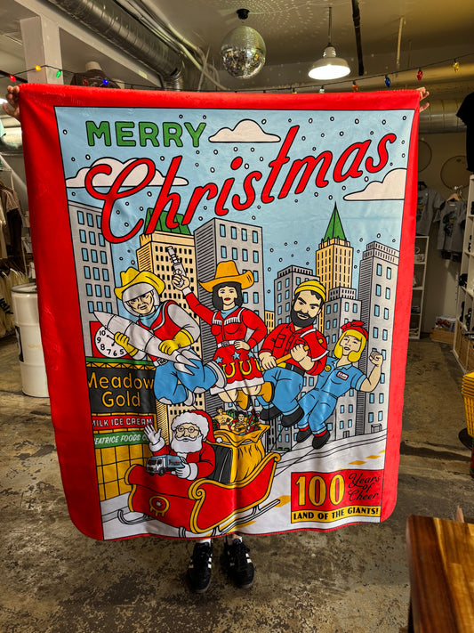 Land of the Giants Holiday Blanket