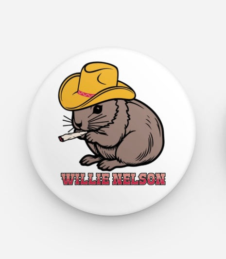 Willie Nelson the Squirrel Sticker  (Sterlin Harjo’s Pet)