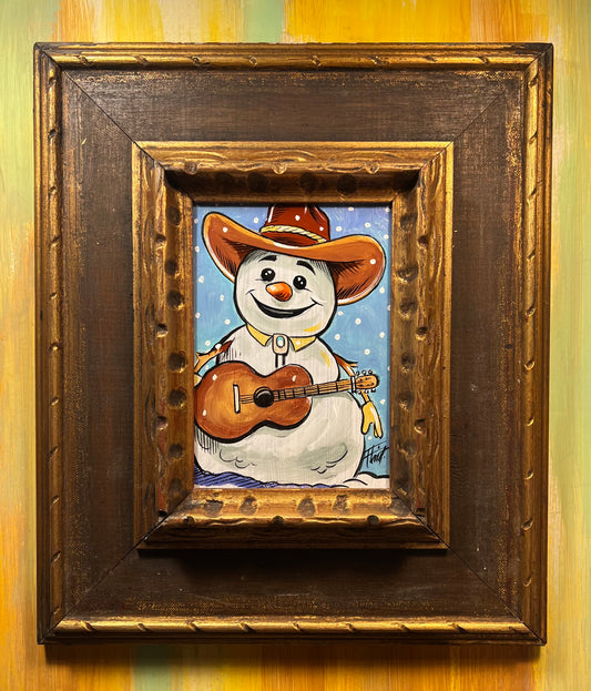 Flint Cowboy Bob Snowman 12” x 13”