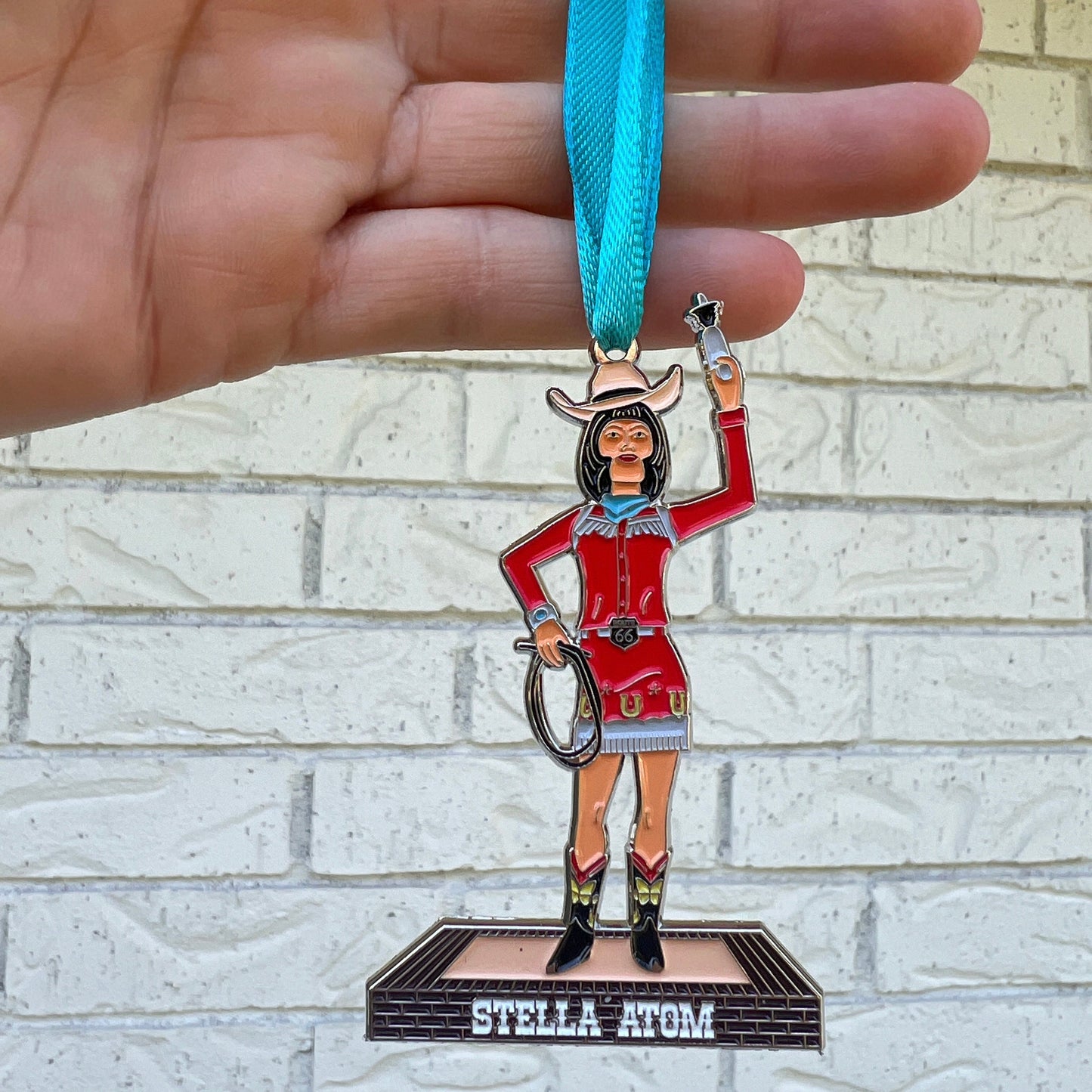Stella Atom Enamel Ornament