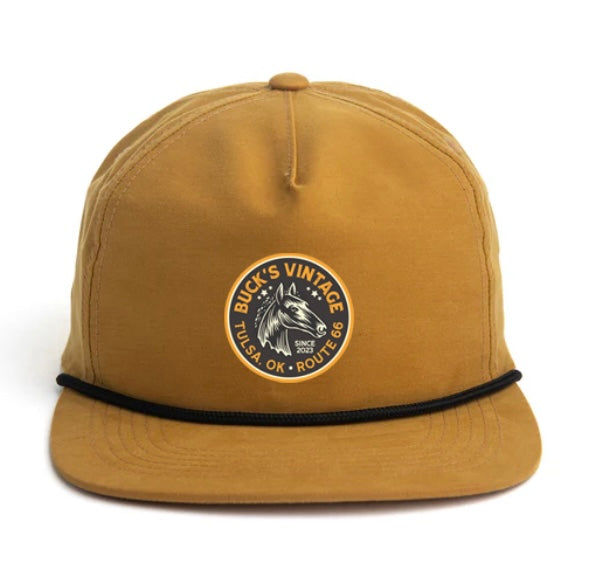 Buck's Vintage Horse Hat Mustard Yellow