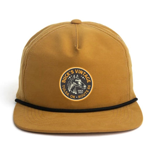 Buck's Vintage Horse Hat Mustard Yellow