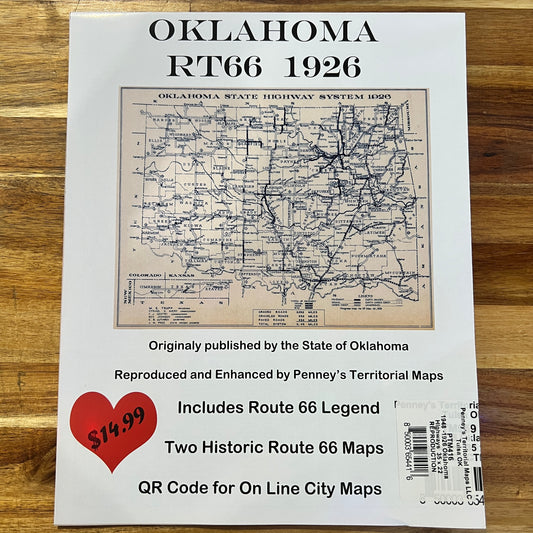 Oklahoma RT 66 Map