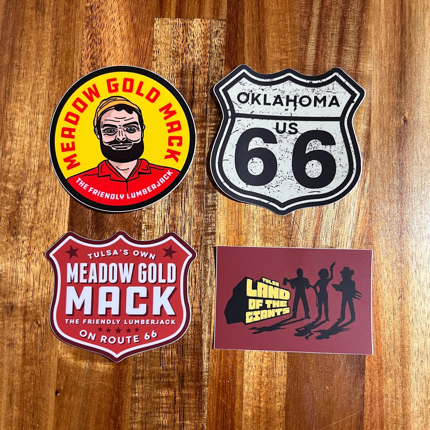 Meadow Gold Mack Stickers