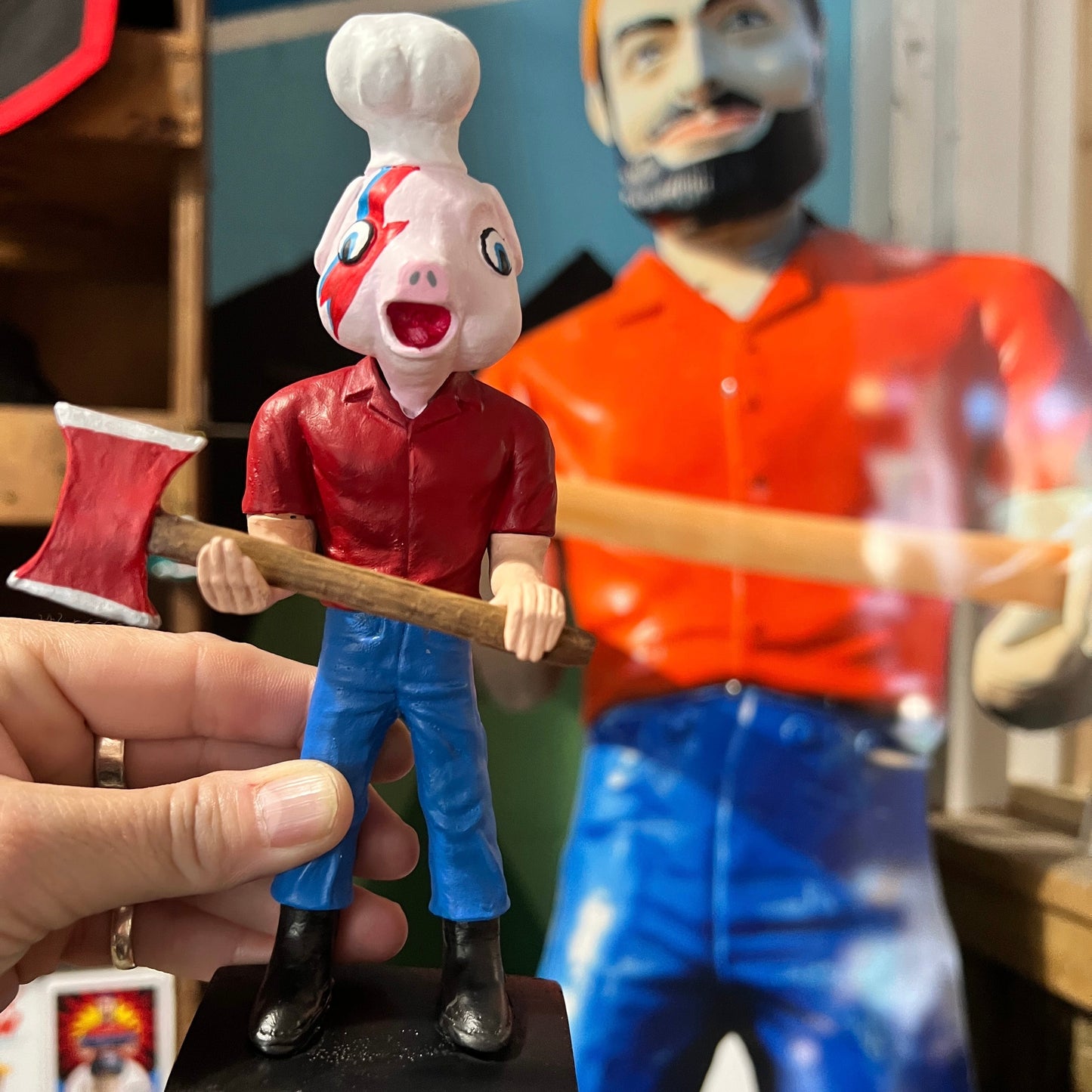 Piggy Stardust 6” Sculpture Island Statue