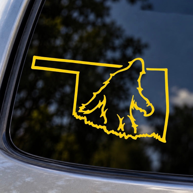 Bigfoot Oklahoma Window Sticker