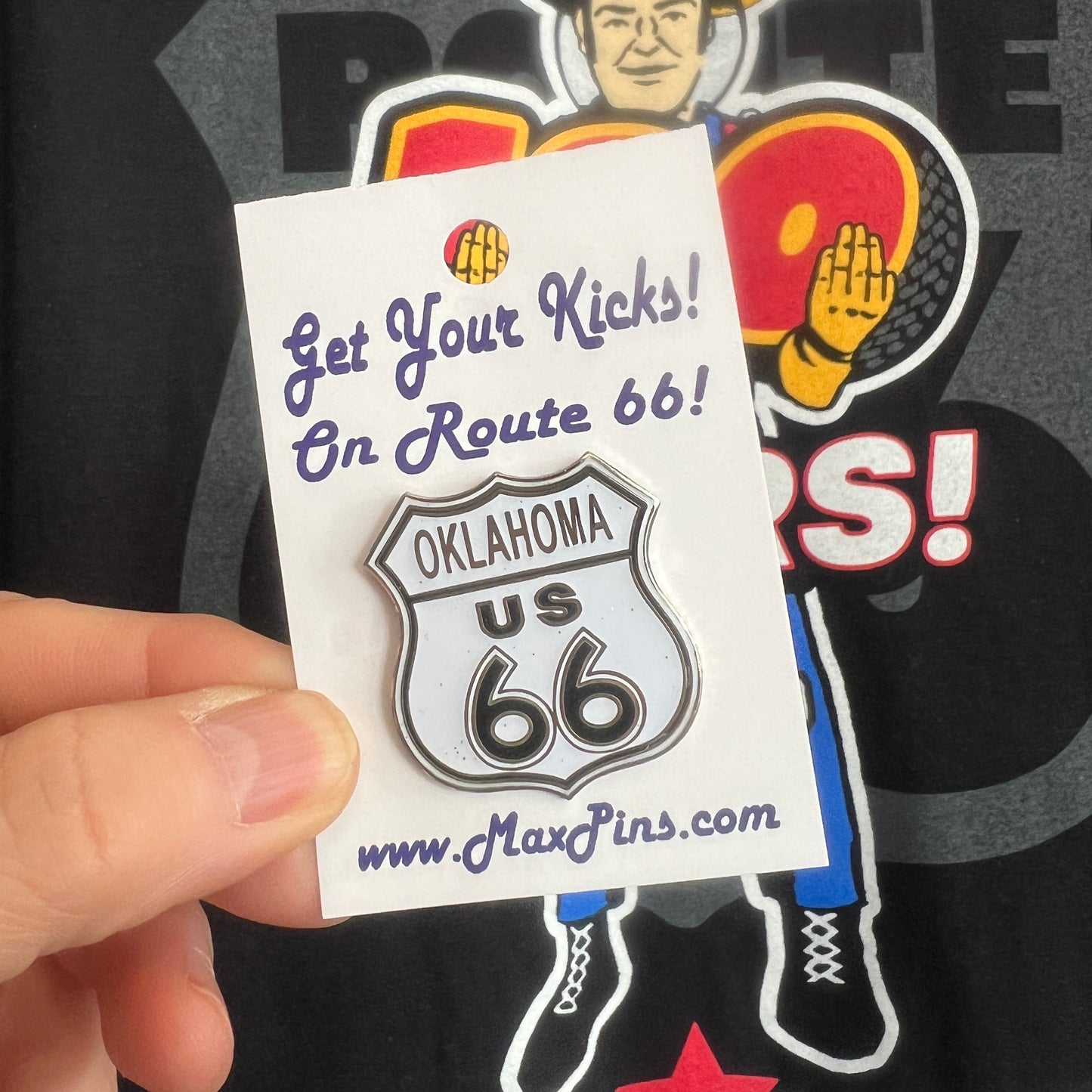 Oklahoma Route 66 Lapel Pin