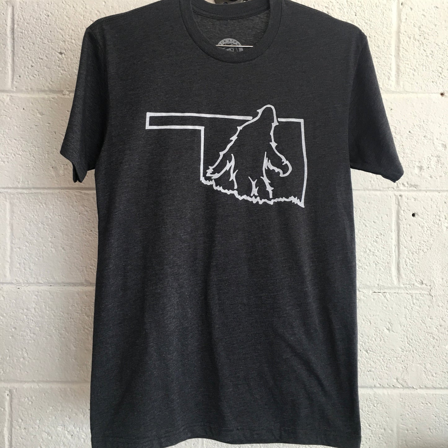 Charcoal Gray Bigfoot Oklahoma Tee