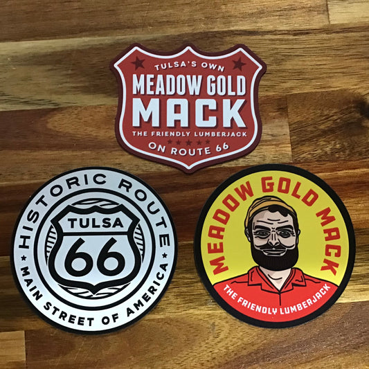 Meadow Gold Mack Magnets