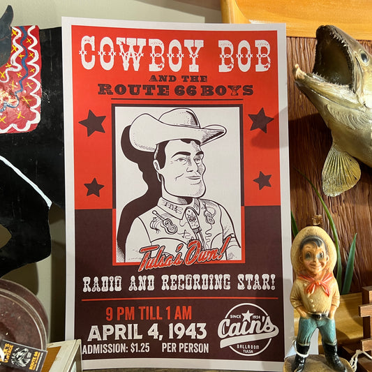 Cowboy Bob Concert Poster