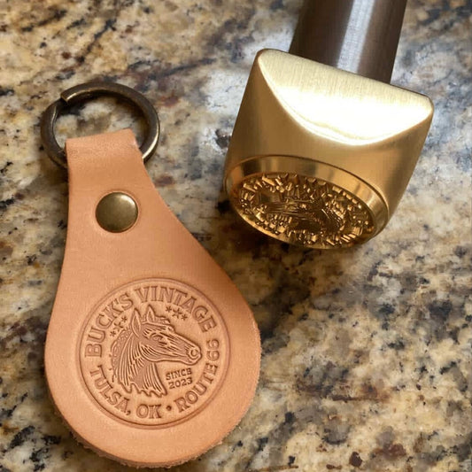 Buck’s Vintage Leather Keychain