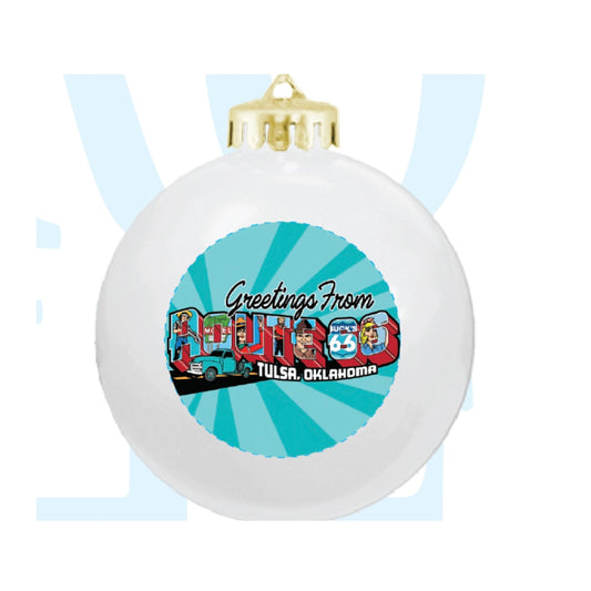 Greetings from Route 66 Ball Ornament