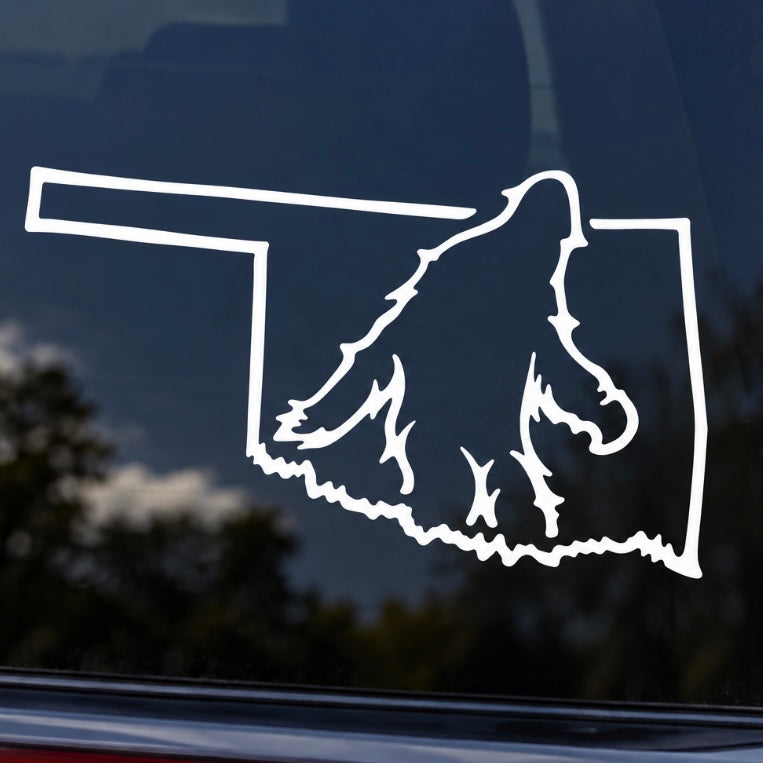 Bigfoot Oklahoma Window Sticker
