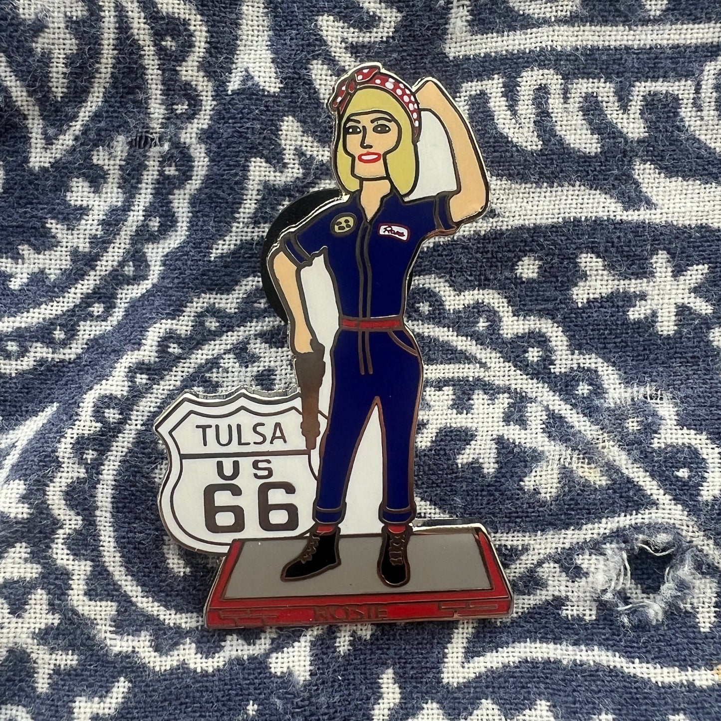 Rosie Metal Magnet