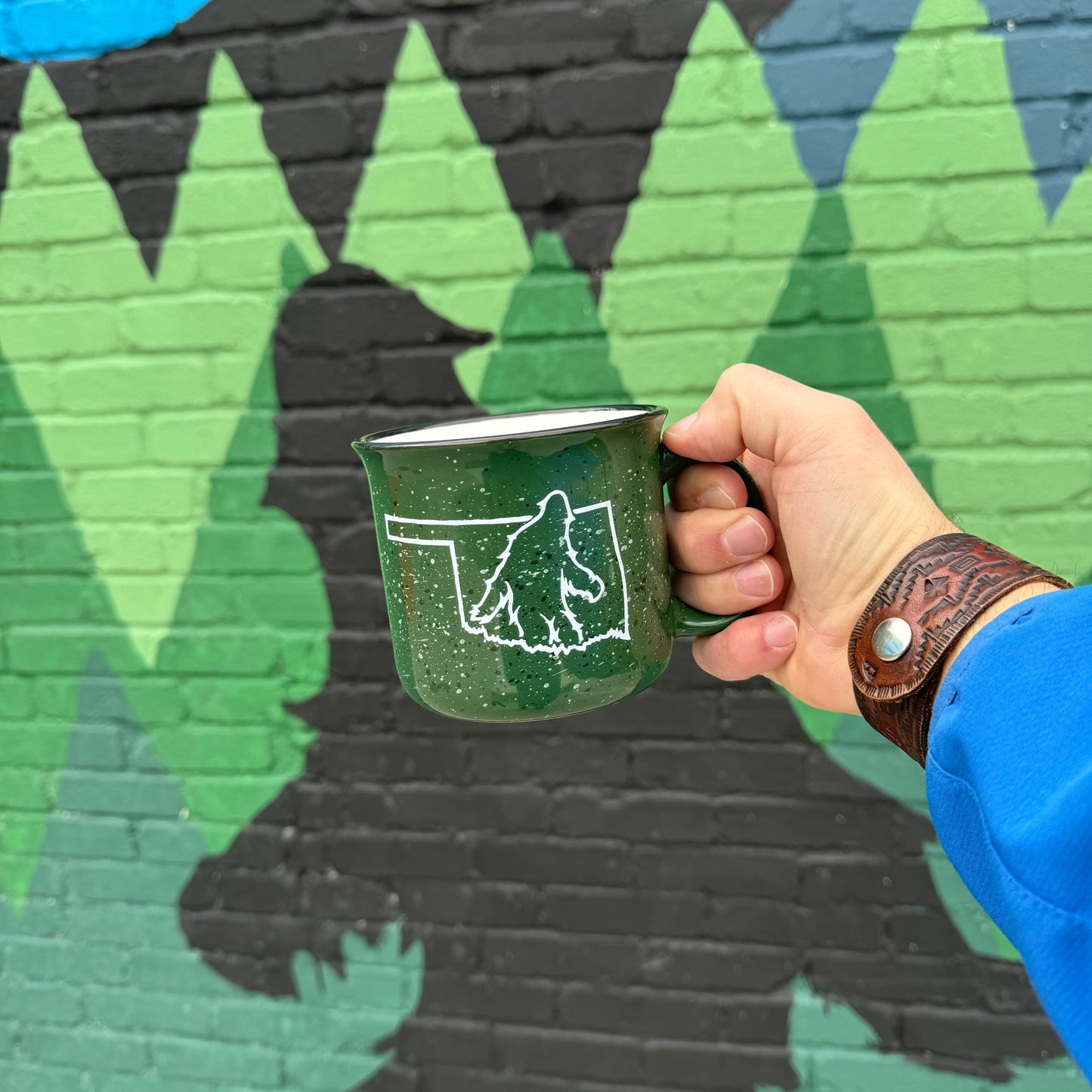 Bigfoot Oklahoma Mug Green