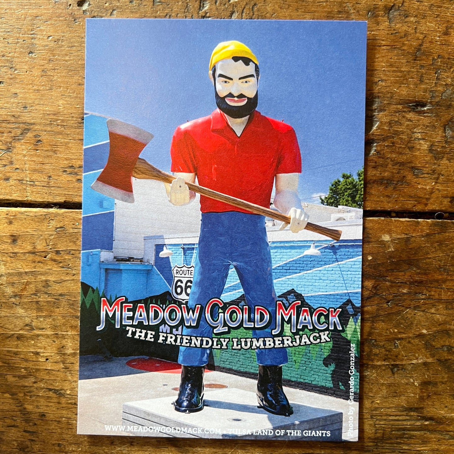 Meadow Gold Mack The Friendly Lumberjack Land of the Giants Souvenir Poster