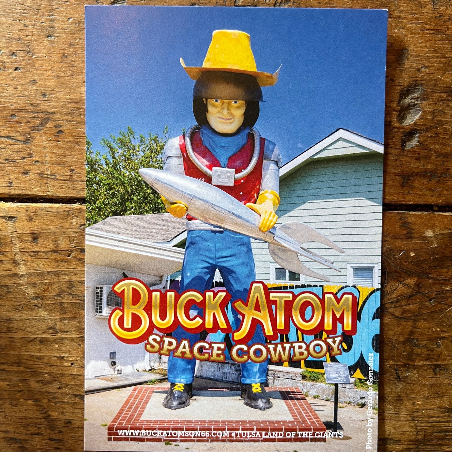 Buck Atoms Cosmic Cowboy Land of the Giants Souvenir Poster