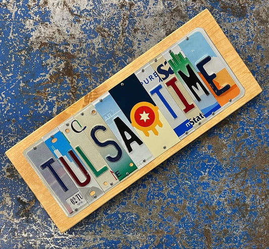 Tulsa Time plates2sign