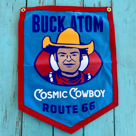 Buck Atom Camp Flag 18” x 24”