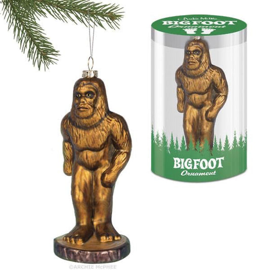 Bigfoot Blown Glass Ornament